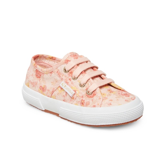 New Superga x LoveShackFancy Kid's Classic Sneaker In Tokyo Pink Size 33 EU 2 US - Picture 1 of 4